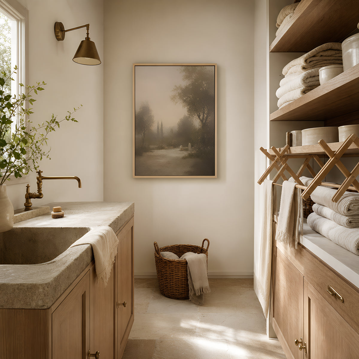 He Knelt to Wash — lifestyle A Light Wood
