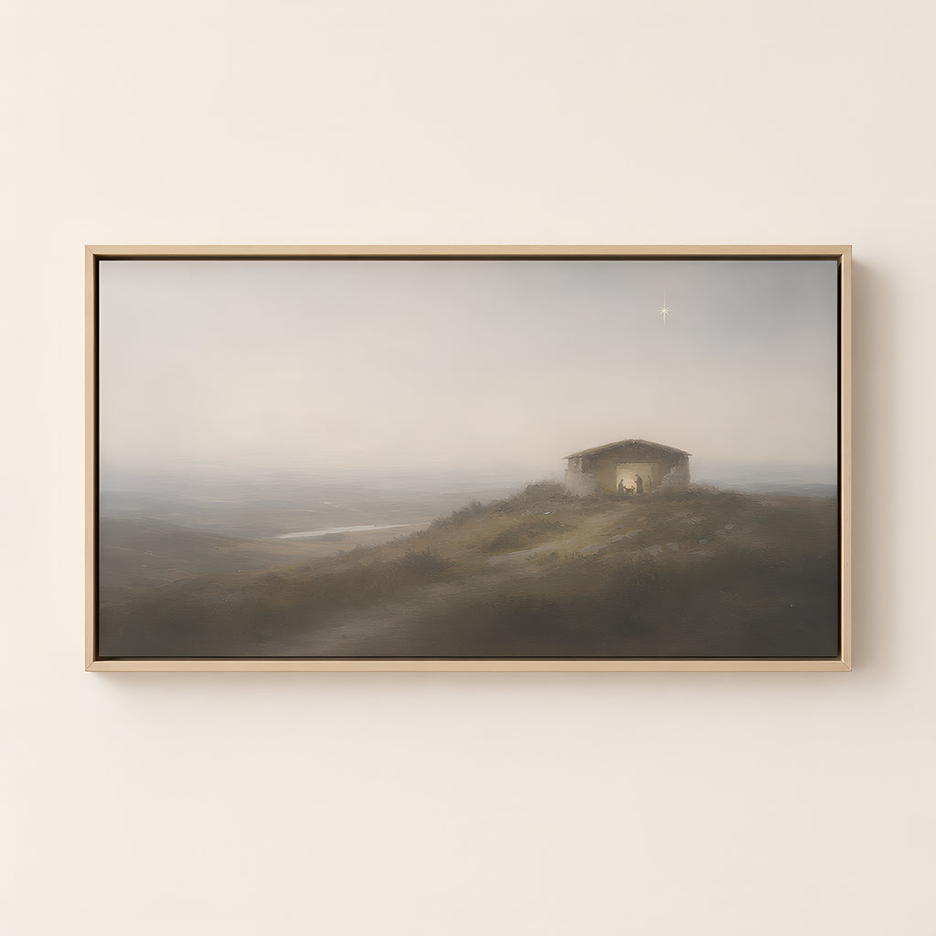 Holy Night — Light Wood floater frame catalog