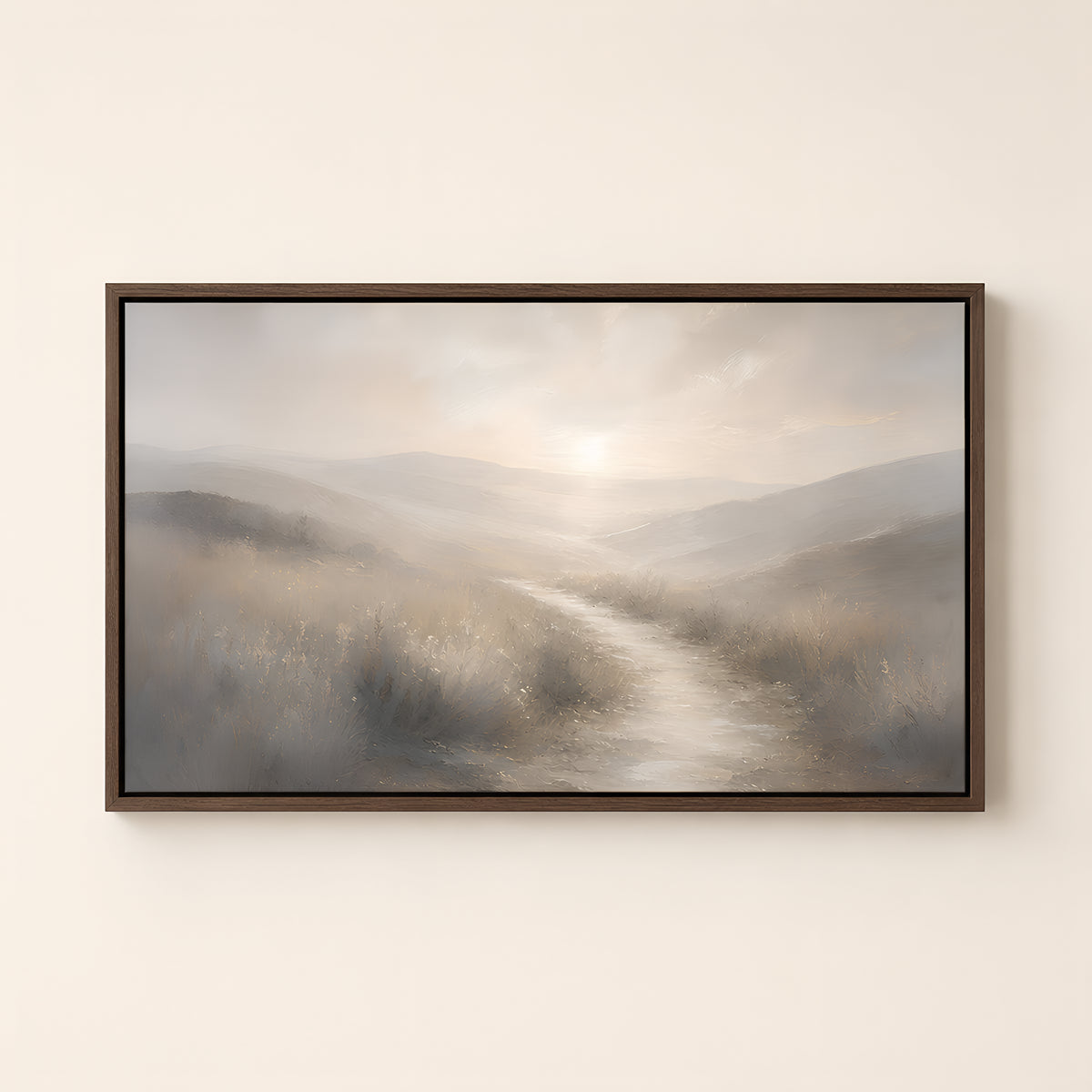 Hope in Christ — Brown Wood floater frame catalog