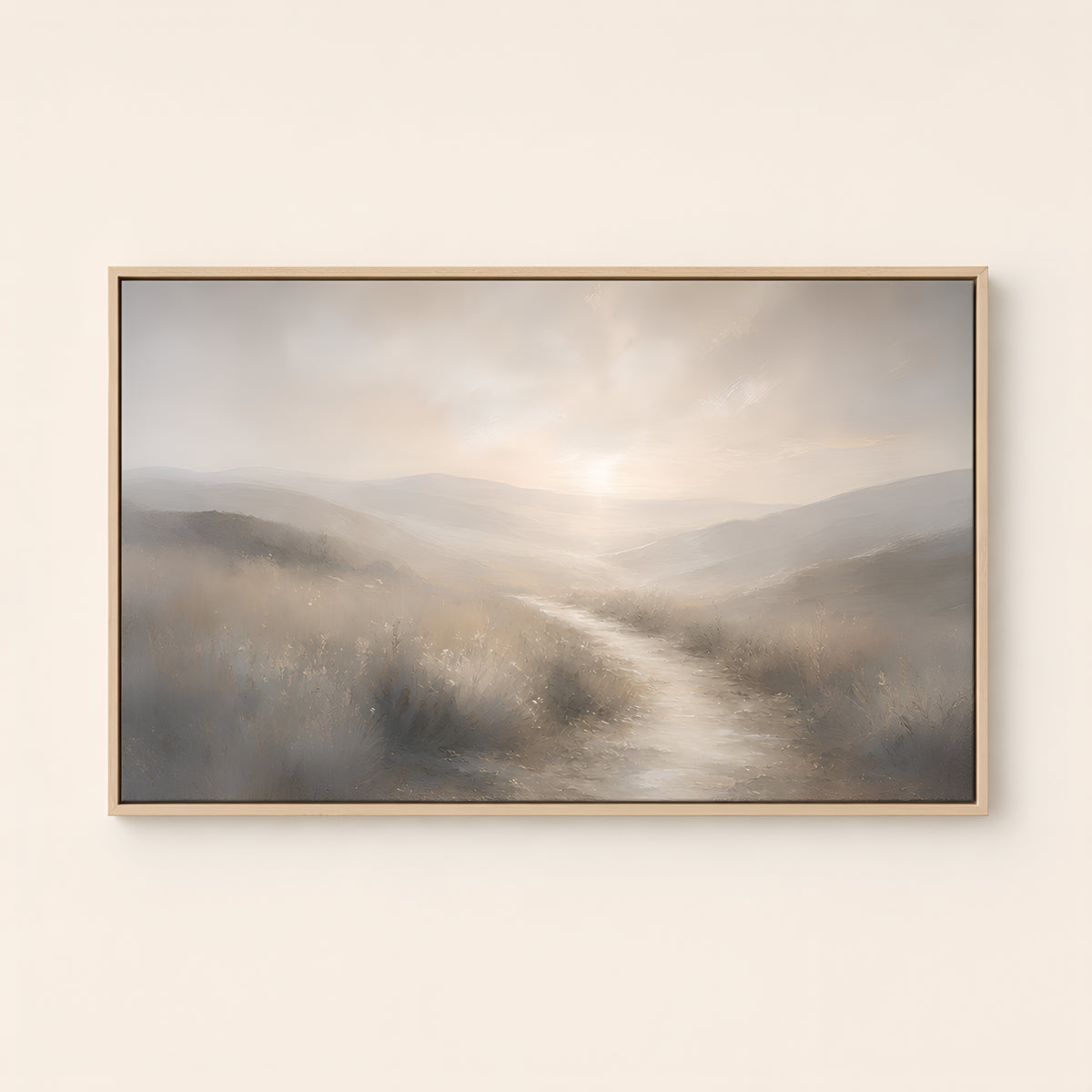 Hope in Christ — Light Wood floater frame catalog