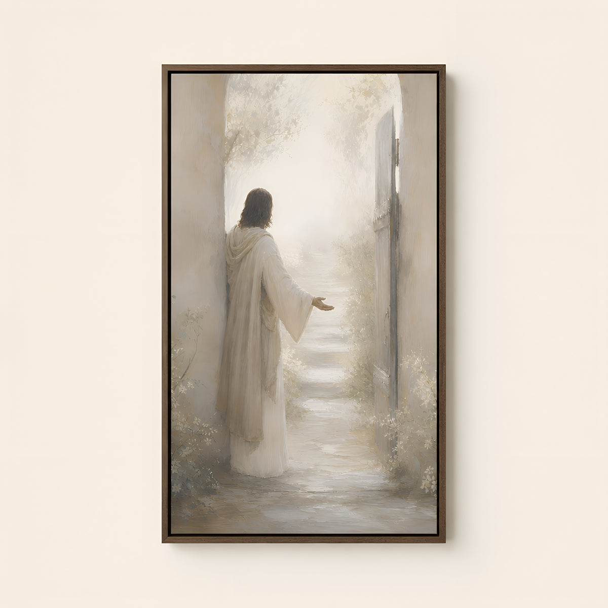 I Am the Way — Brown Wood floater frame catalog