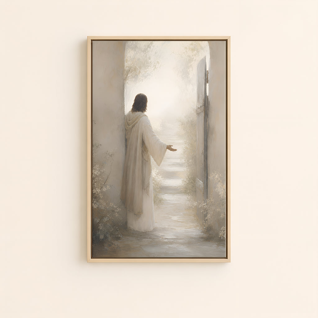 I Am the Way — Light Wood floater frame catalog
