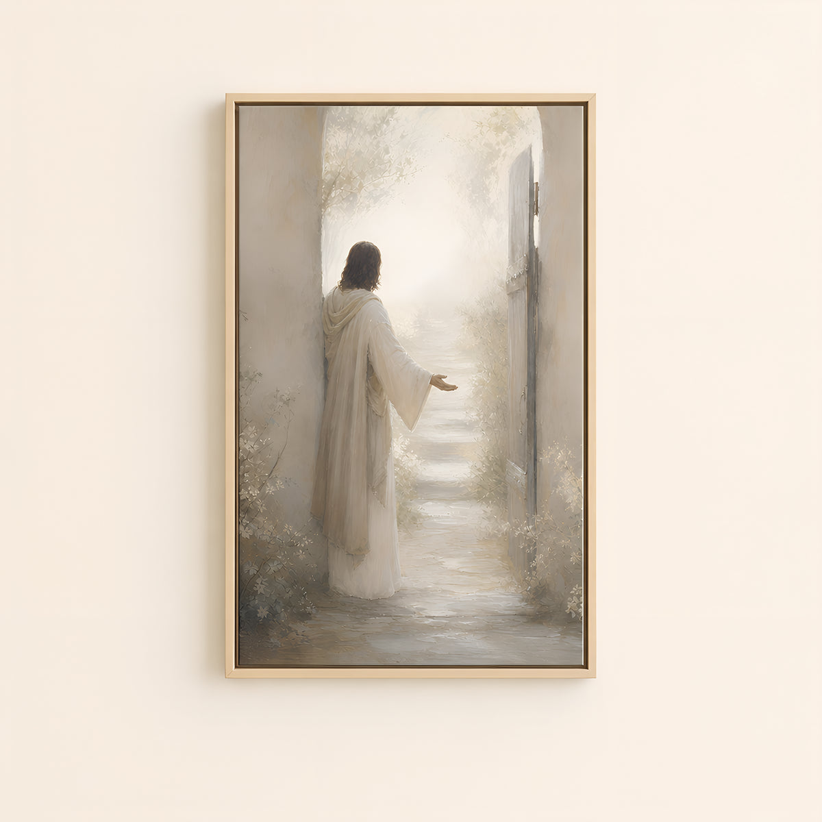 I Am the Way — Light Wood floater frame catalog