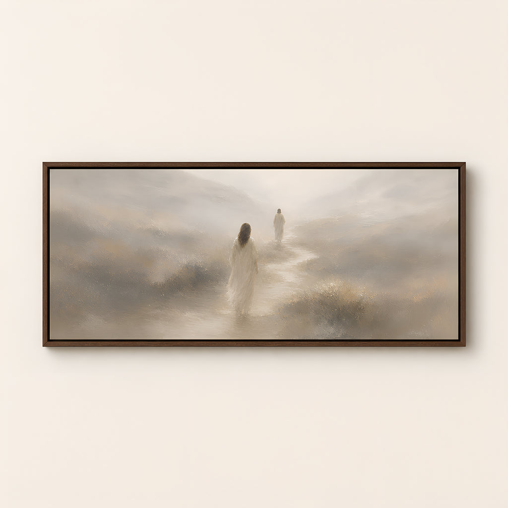 I Will Lead You — Brown Wood floater frame catalog