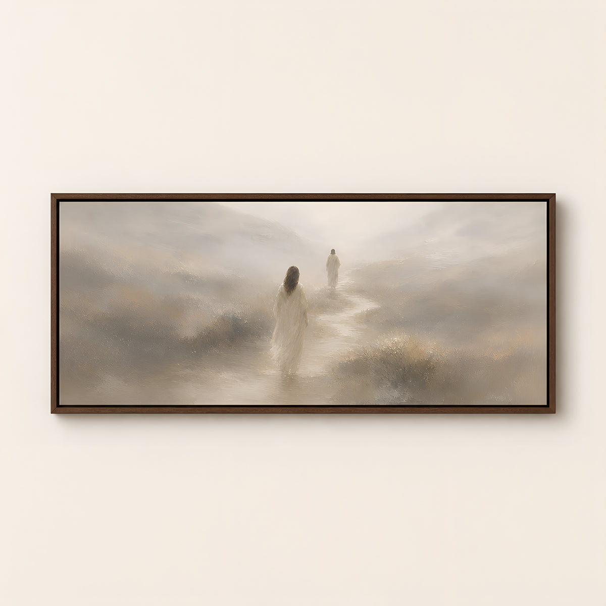 I Will Lead You — Brown Wood floater frame catalog