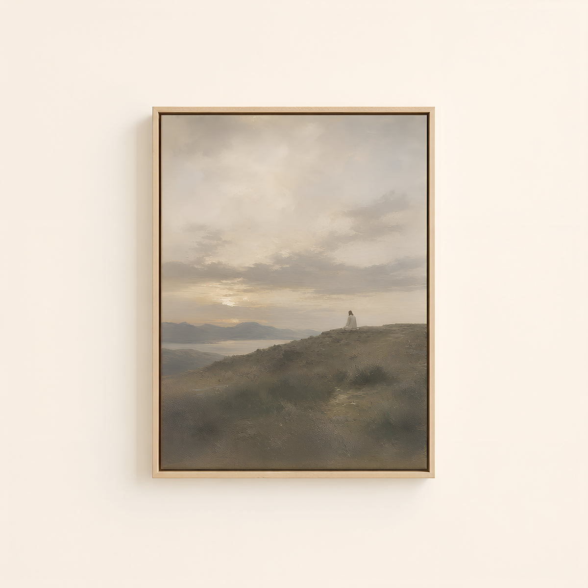 Into the Quiet — Light Wood floater frame catalog