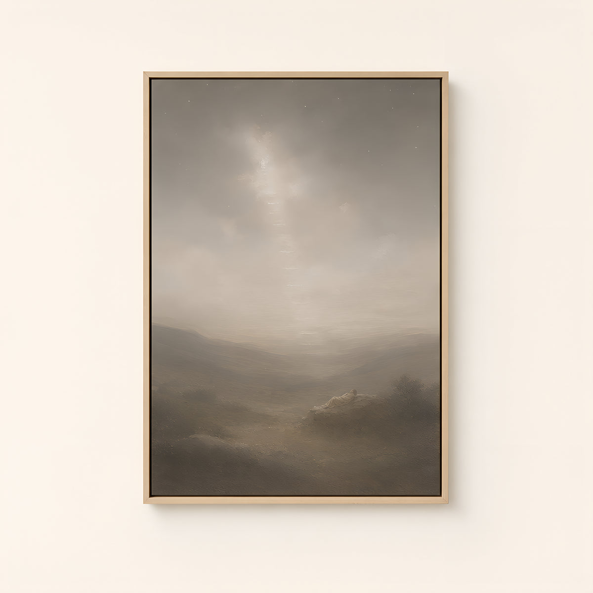 Jacob's Dream — Light Wood floater frame catalog