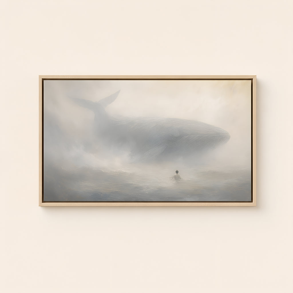 Jonah and the Whale — Light Wood floater frame catalog