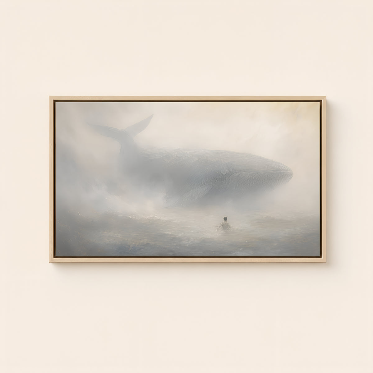 Jonah and the Whale — Light Wood floater frame catalog