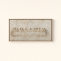 The Last Supper — Soft Fresco — Light Wood floater frame (catalog plate)