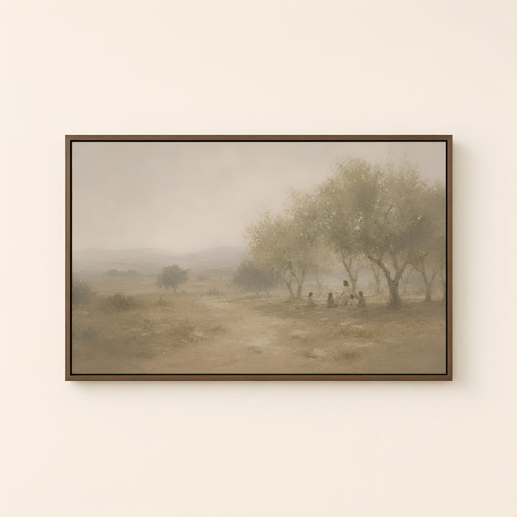 Let Them Come — Brown Wood floater frame catalog