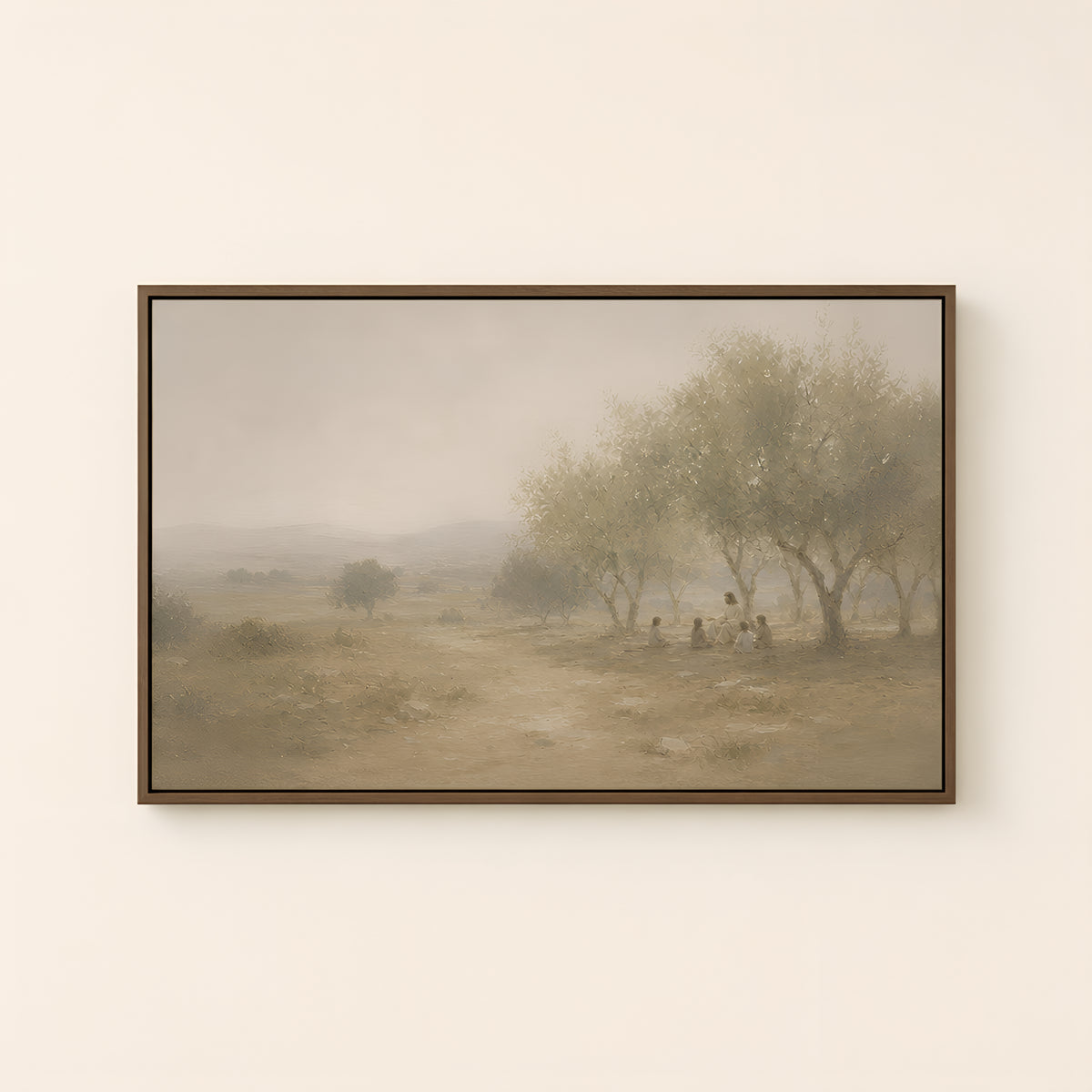 Let Them Come — Brown Wood floater frame catalog