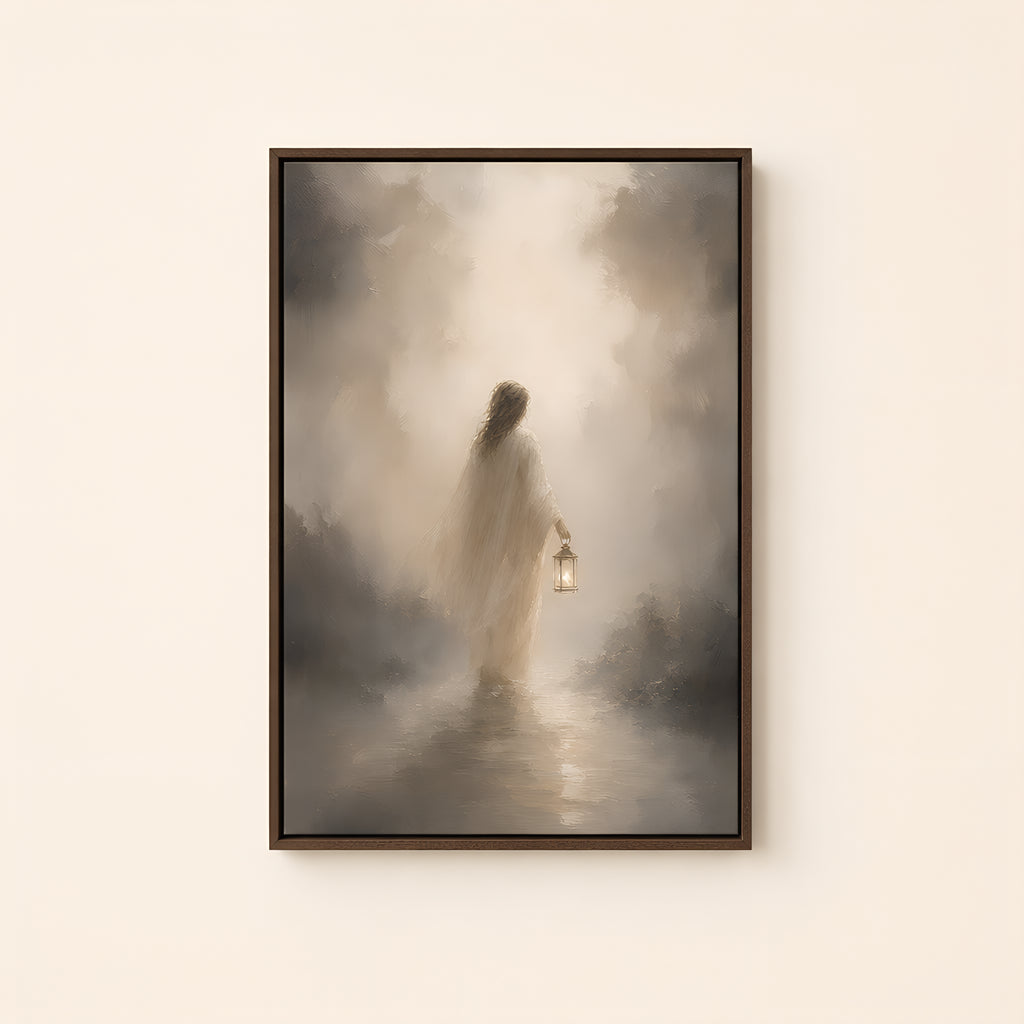 Light of Life — Brown Wood floater frame catalog