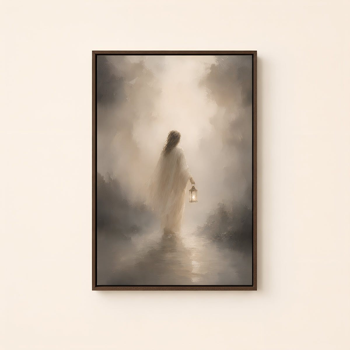 Light of Life — Brown Wood floater frame catalog