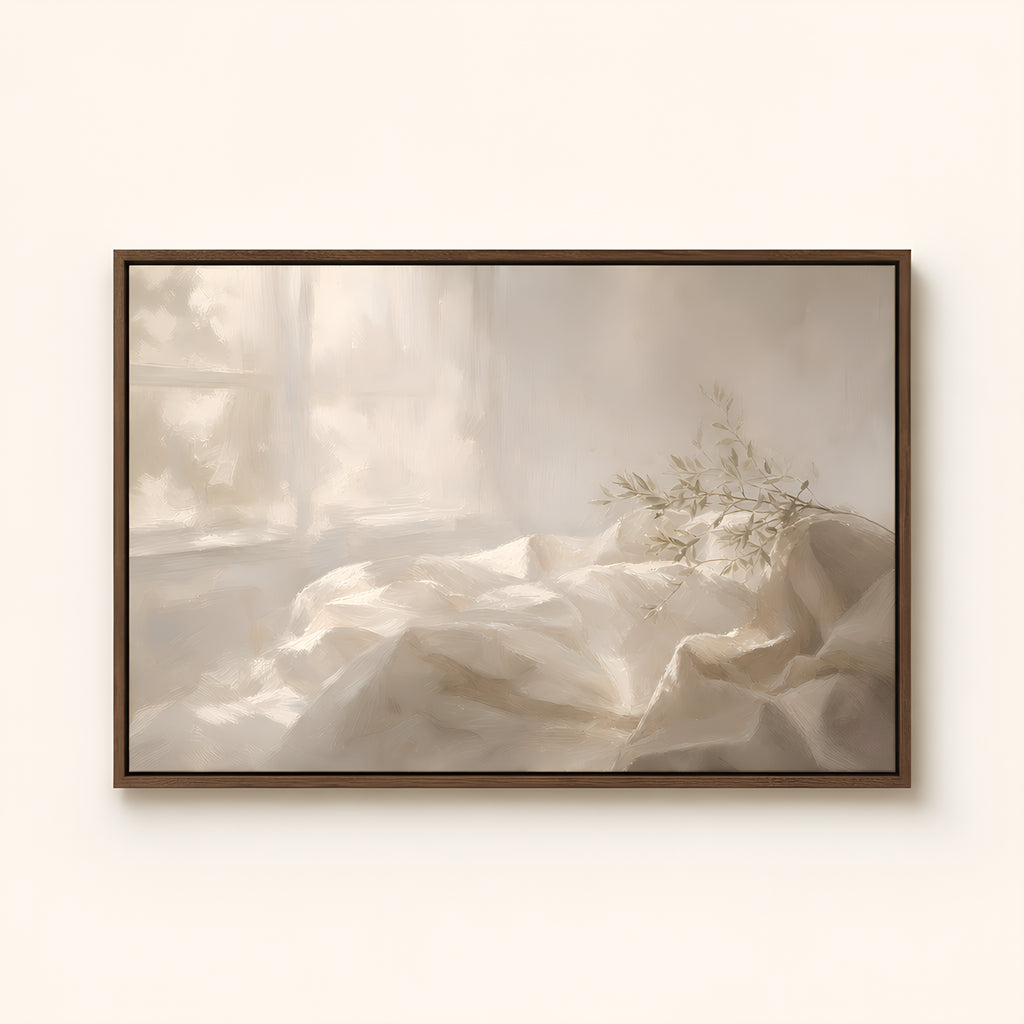 Linen and Light — Brown Wood floater frame catalog