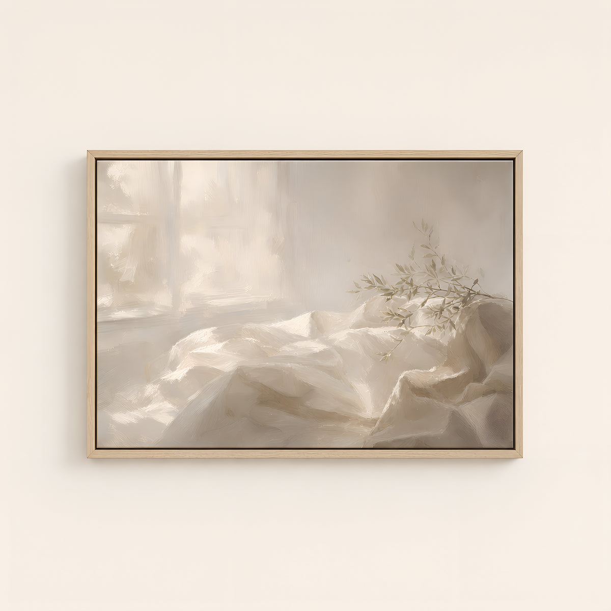 Linen and Light — Light Wood floater frame catalog