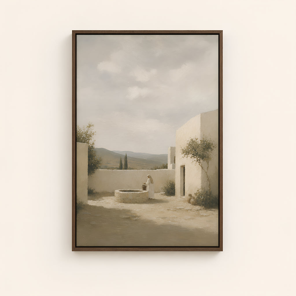 Living Water — Brown Wood floater frame catalog
