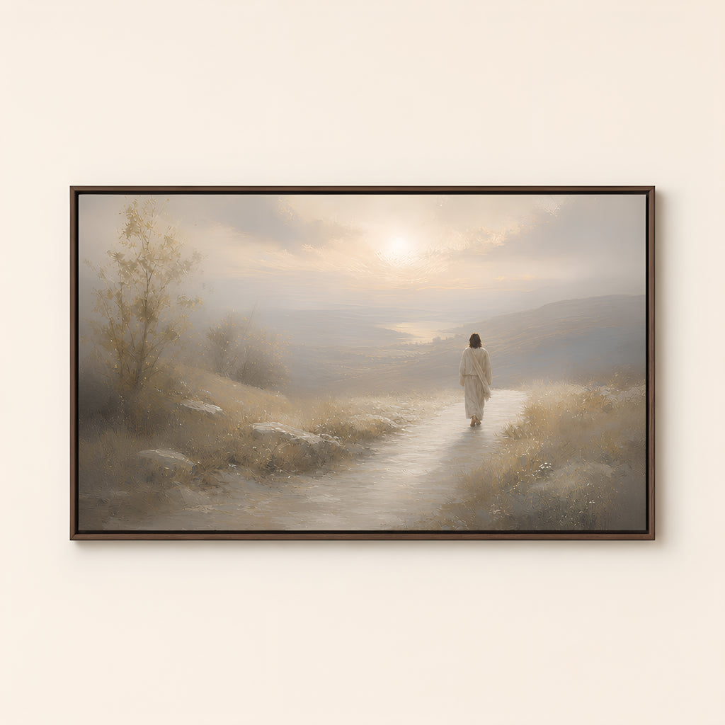 The Lord Is On My Side — Brown Wood floater frame catalog