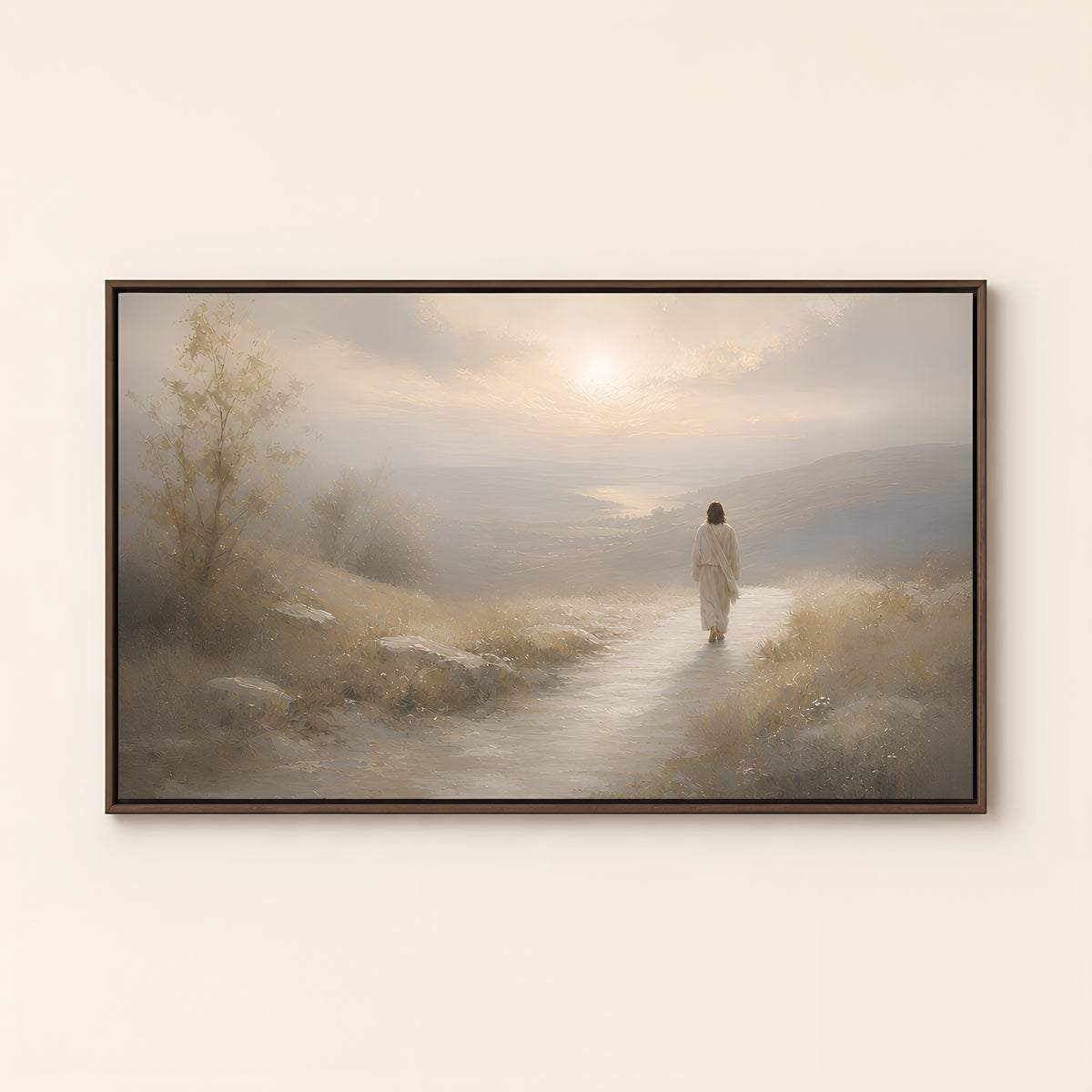 The Lord Is On My Side — Brown Wood floater frame catalog
