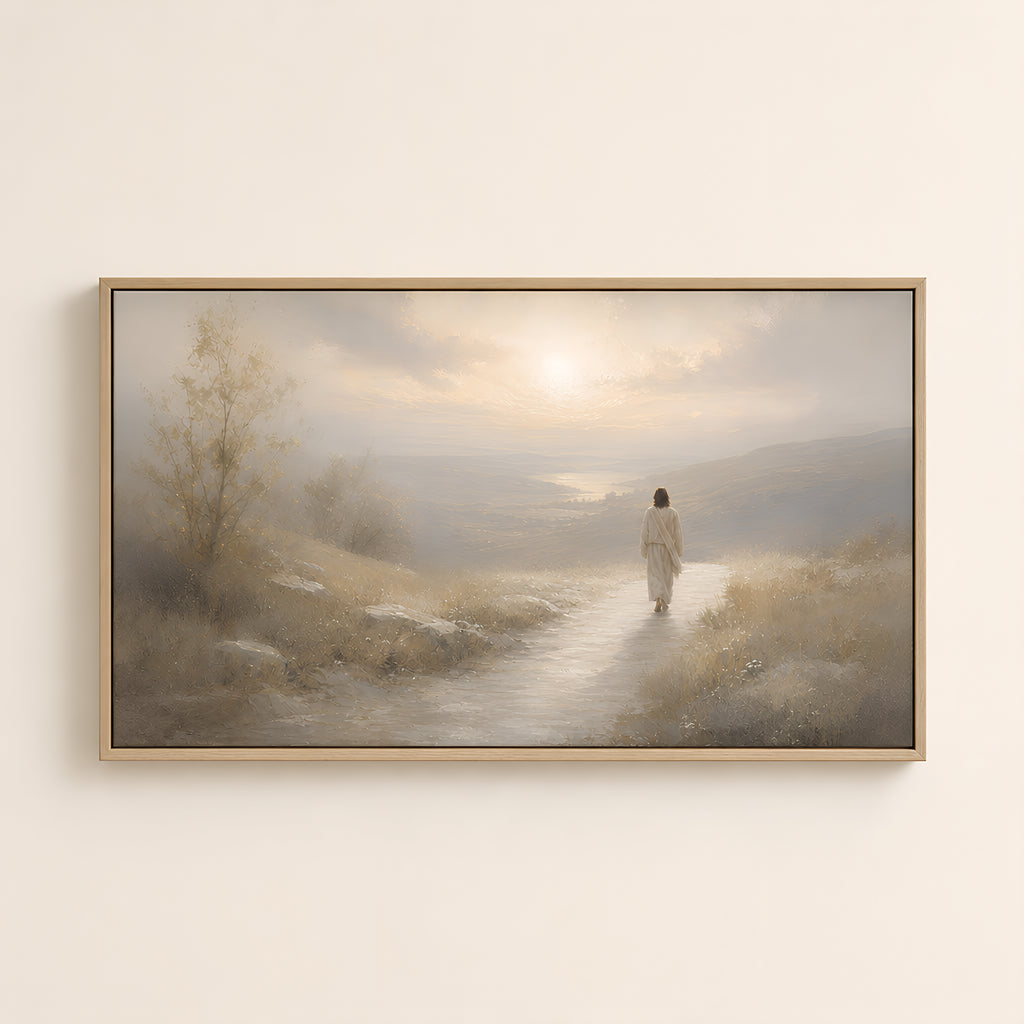 The Lord Is On My Side — Light Wood floater frame catalog