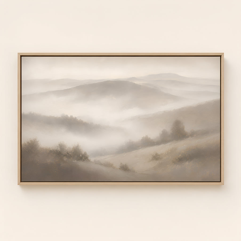 Morning Fog — Light Wood floater frame catalog