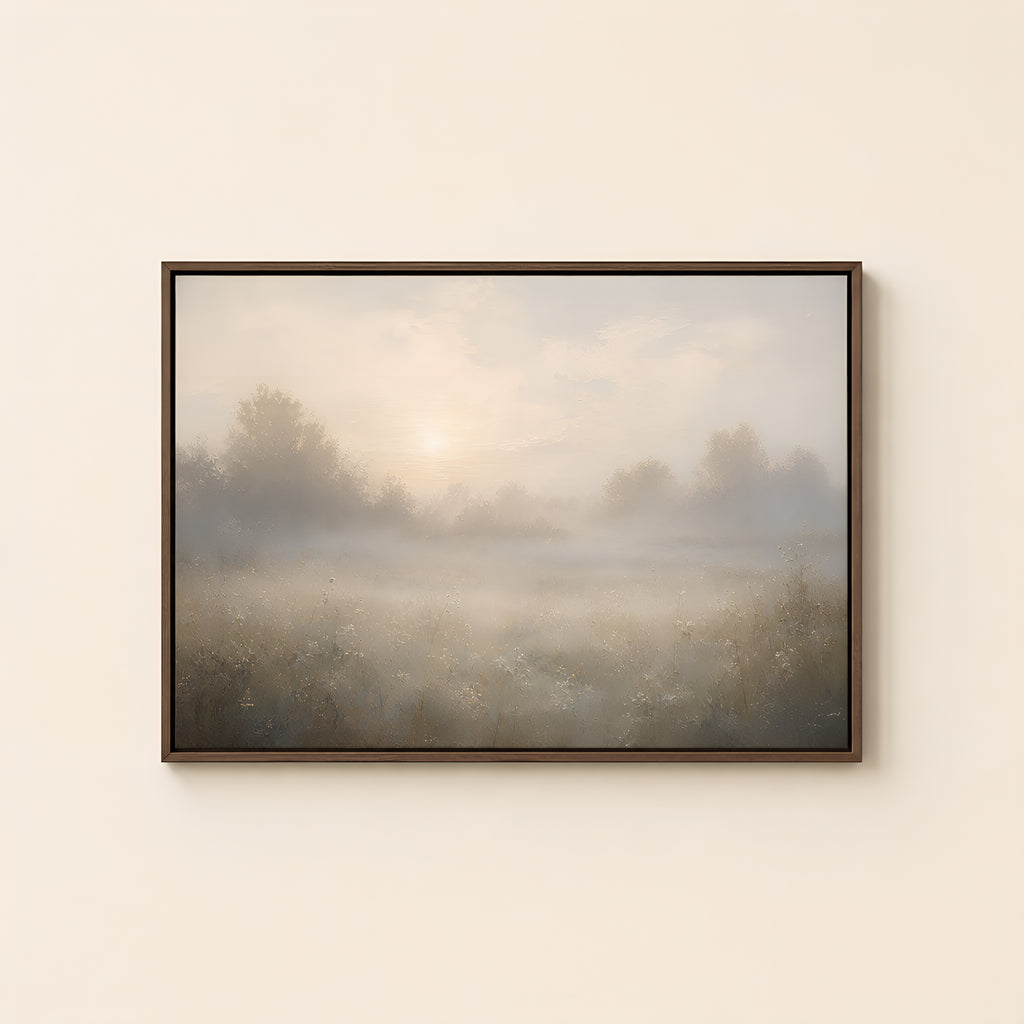 Morning Mercy — Brown Wood floater frame catalog