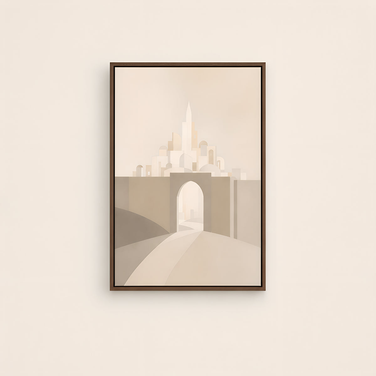 New Jerusalem — Brown Wood floater frame catalog