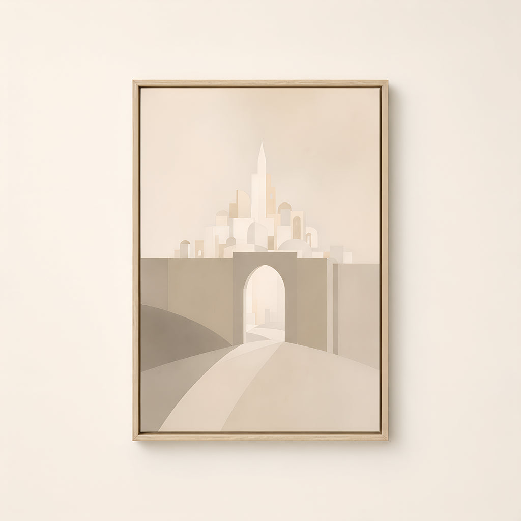 New Jerusalem — Light Wood floater frame catalog