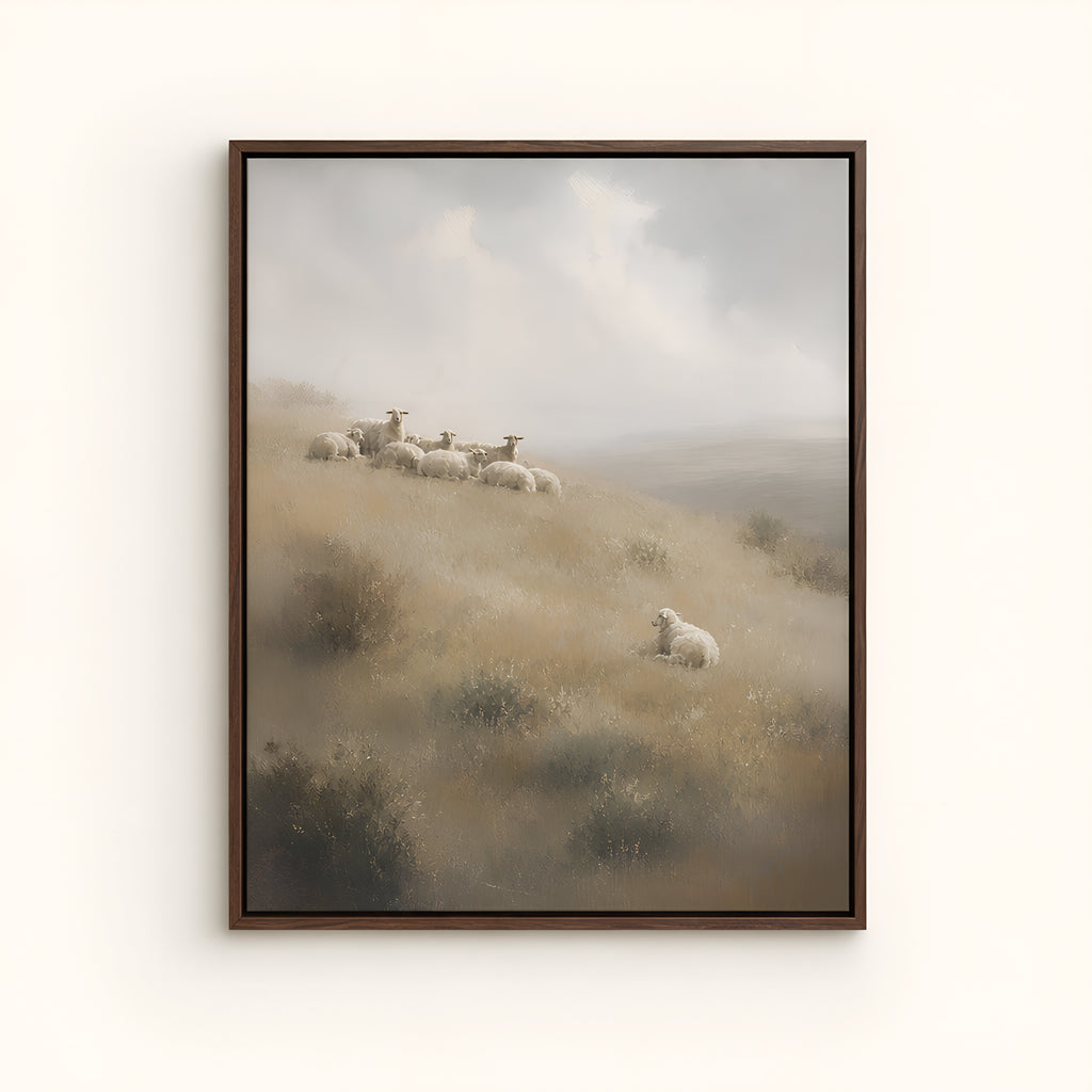 Ninety and Nine Soft — Brown Wood floater frame catalog