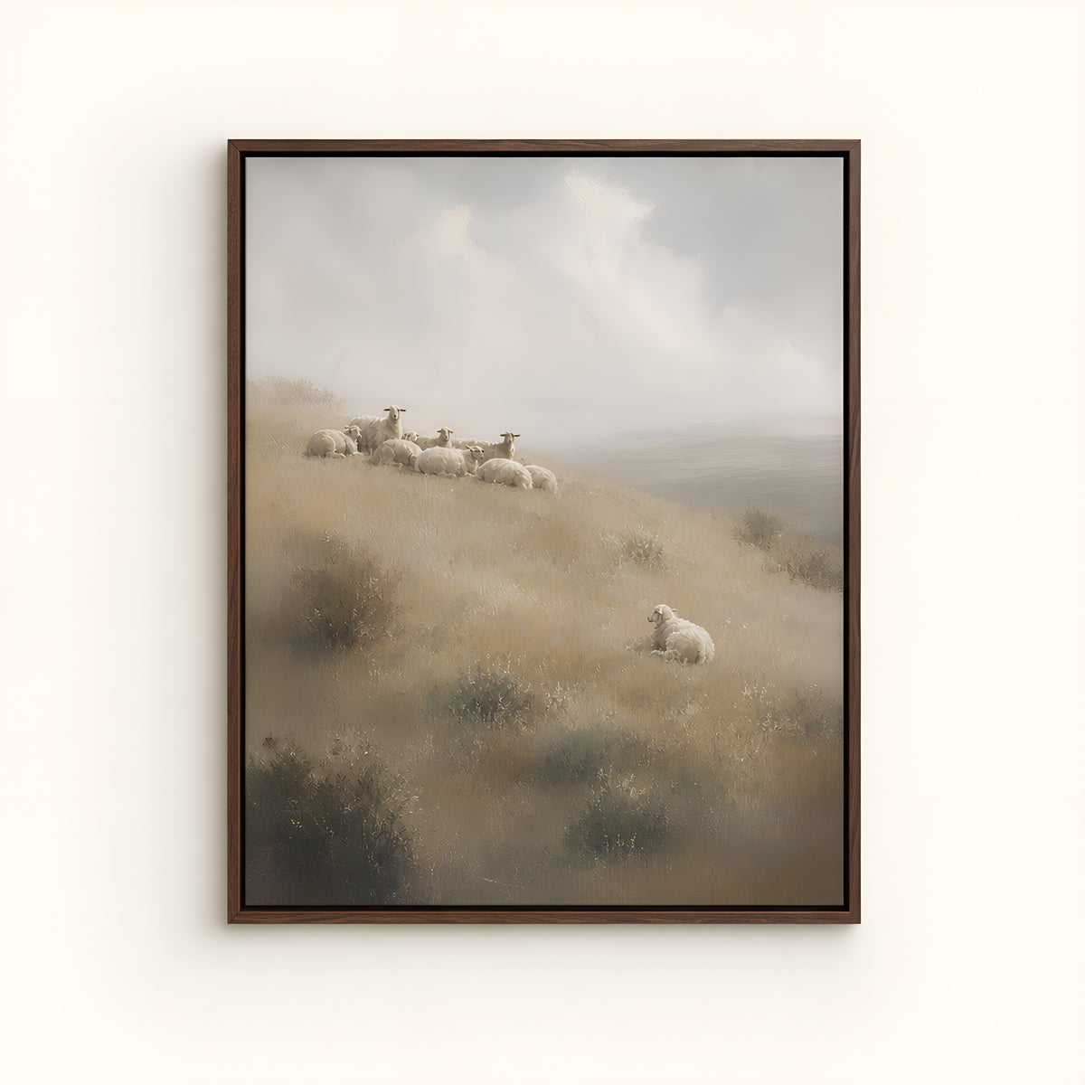 Ninety and Nine Soft — Brown Wood floater frame catalog