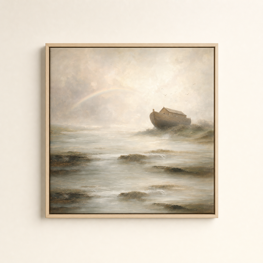 Noah's Ark — Light Wood floater frame (catalog plate)