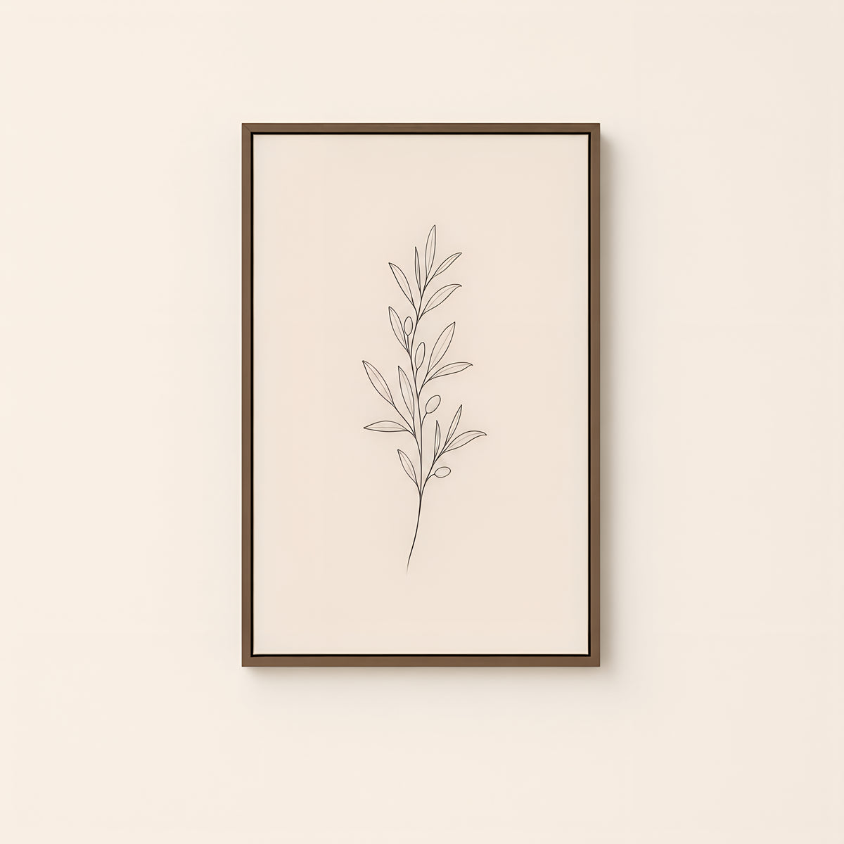 Olive Branch — Brown Wood floater frame catalog