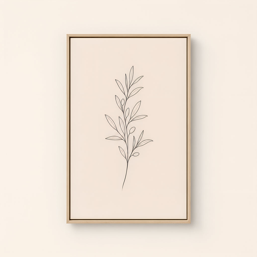 Olive Branch — Light Wood floater frame catalog