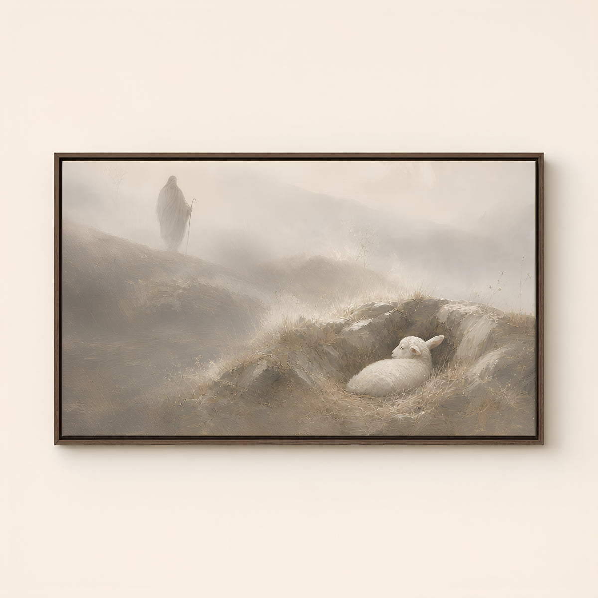 One That Was Lost — Brown Wood floater frame catalog