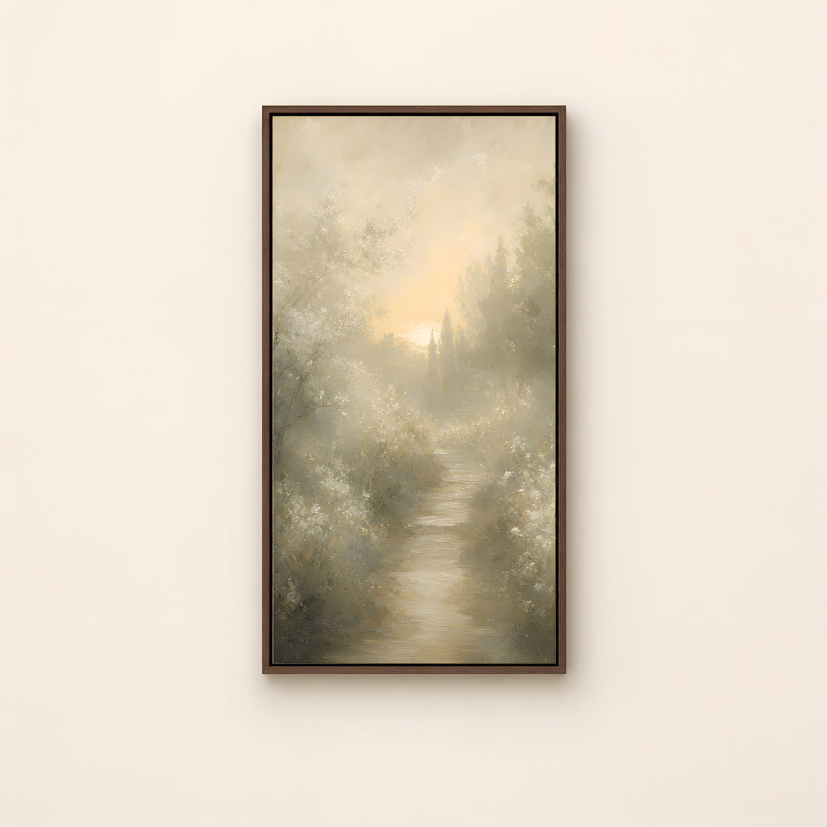 Path of Life — Brown Wood floater frame catalog