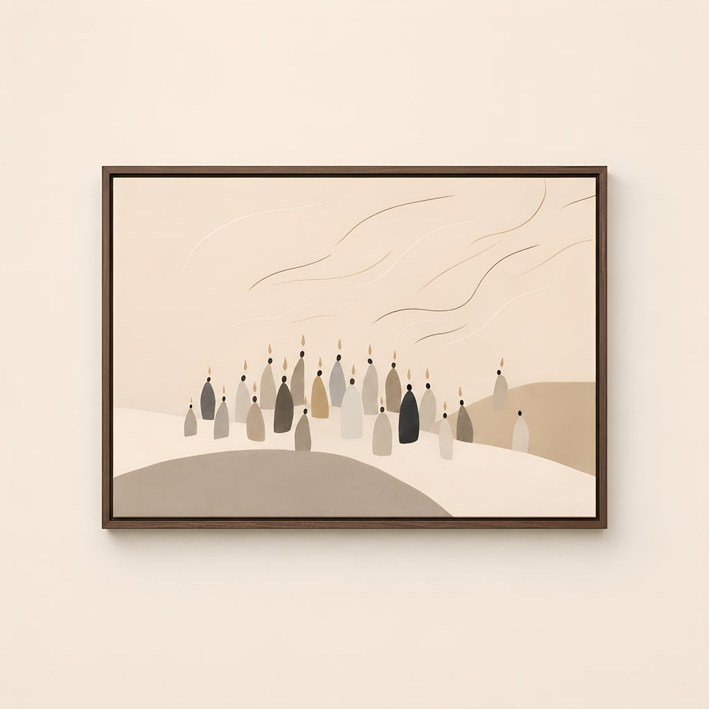 Pentecost — Brown Wood floater frame catalog