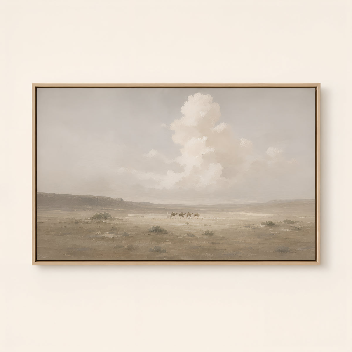 Pillar of Cloud — Light Wood floater frame catalog