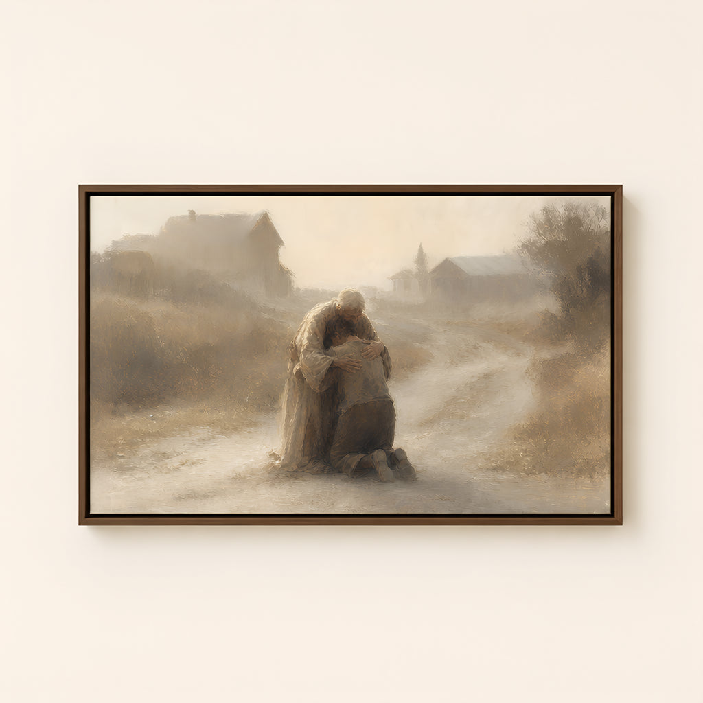 The Prodigal Son — Brown Wood floater frame catalog