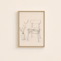 Reading Nook Study — Light Wood floater frame catalog