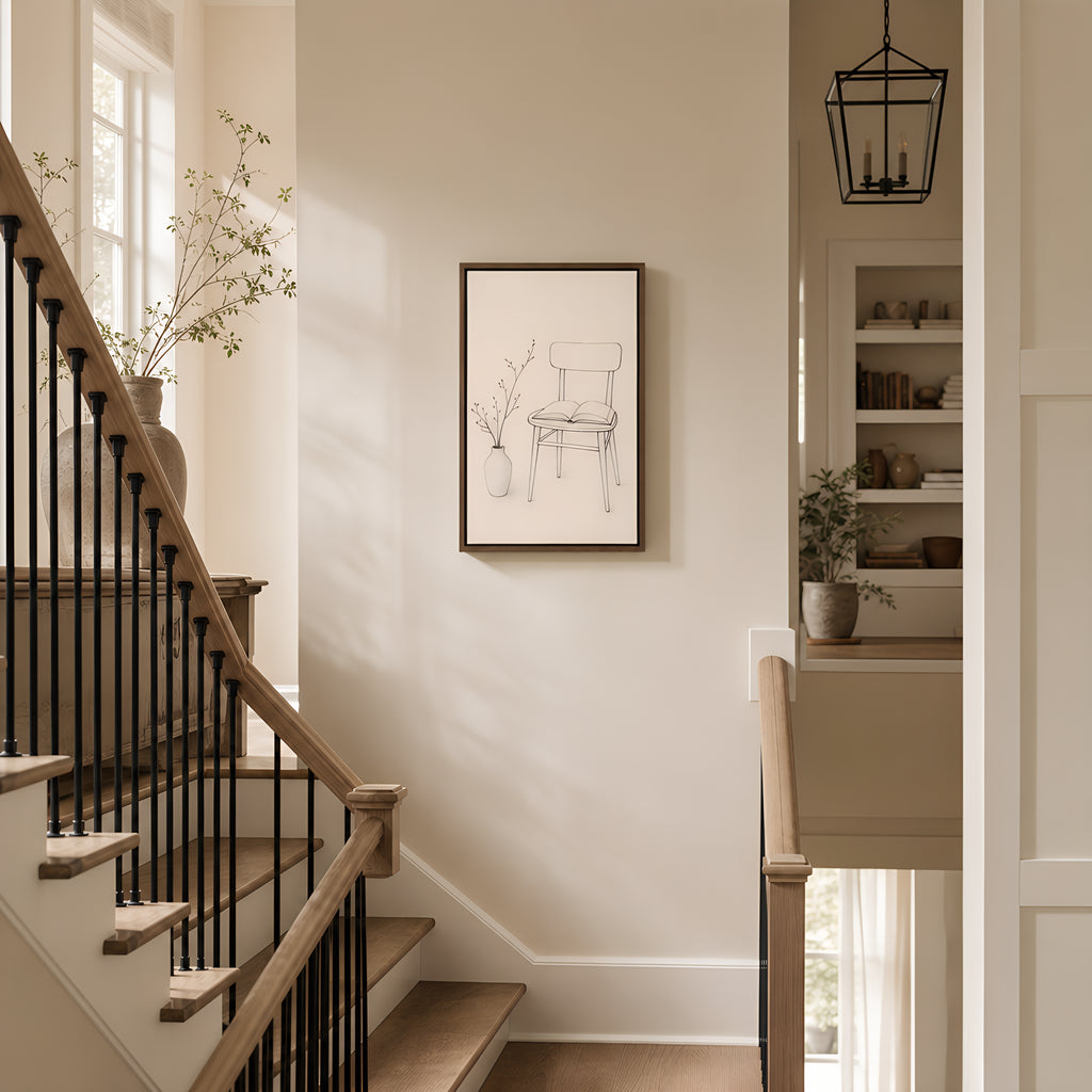 Reading Nook Study — lifestyle B Brown Wood