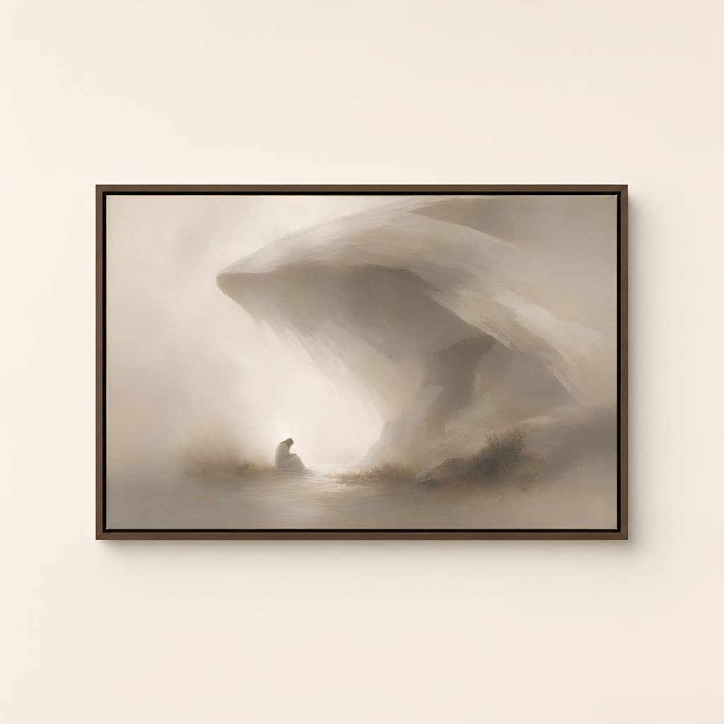 Shelter of the Most High — Brown Wood floater frame catalog