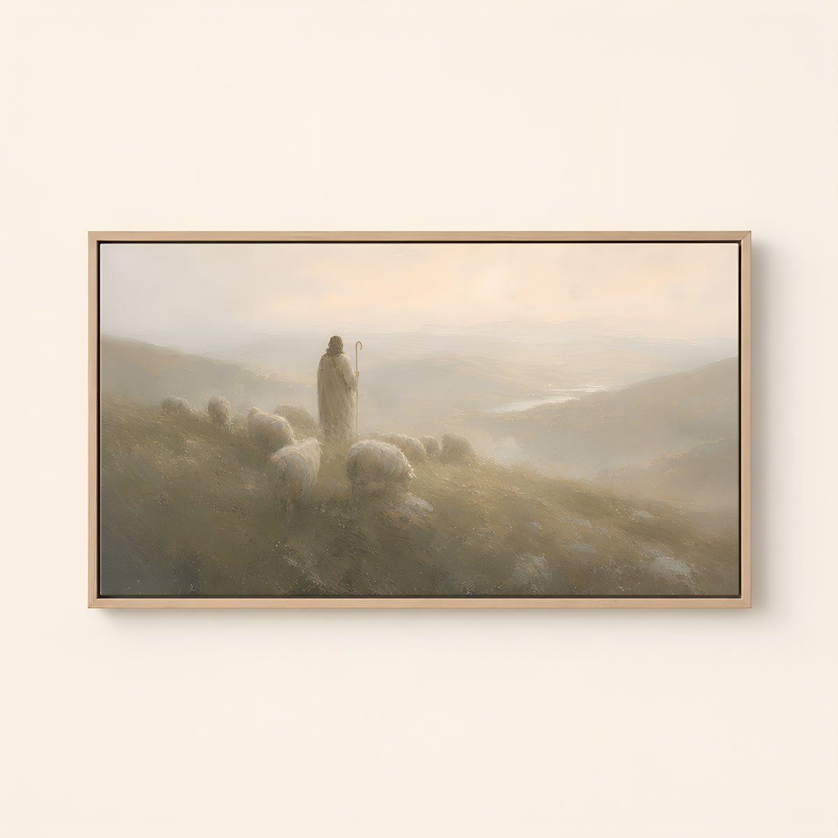 Shepherd of My Soul — Light Wood floater frame catalog