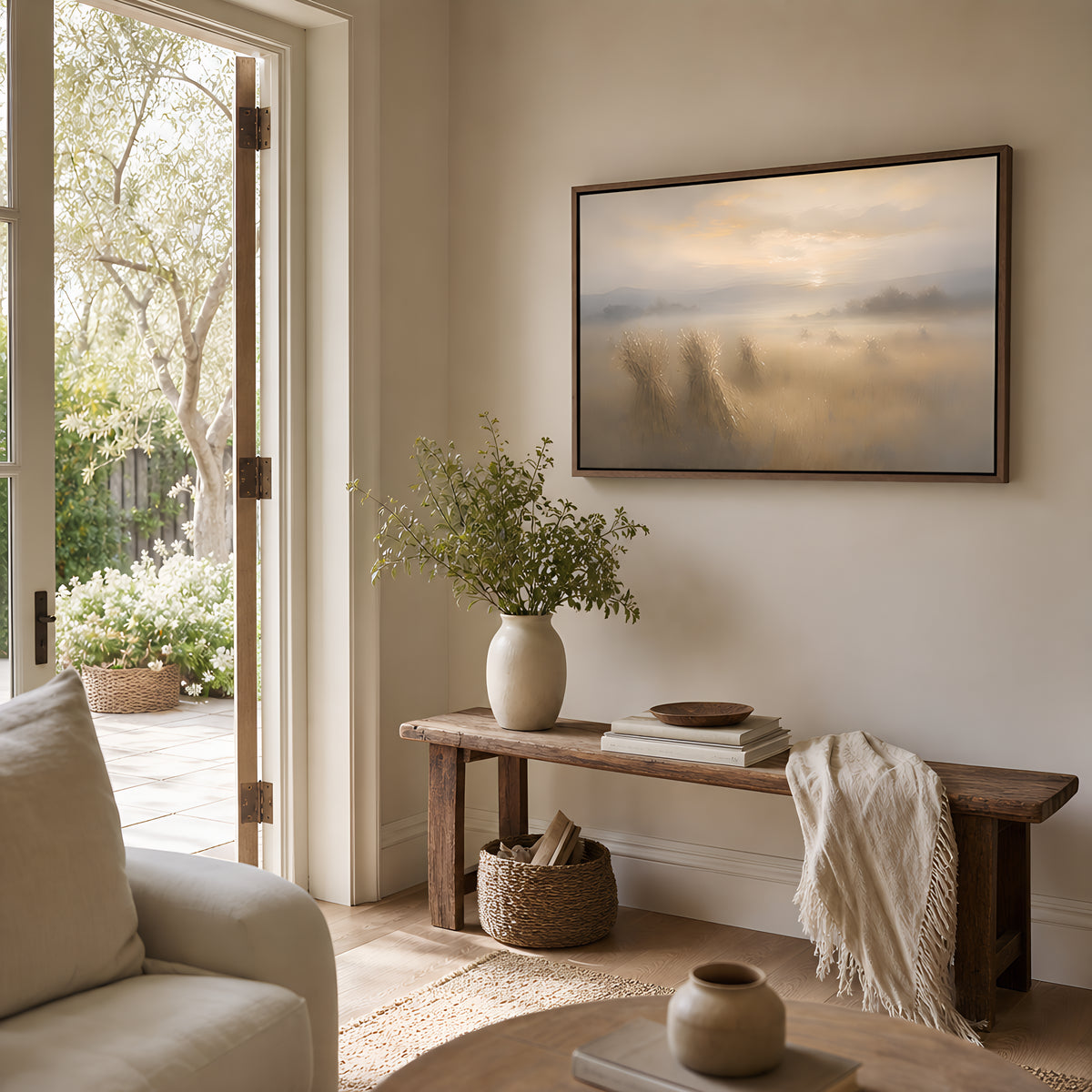 Soft Harvest — lifestyle B Brown Wood