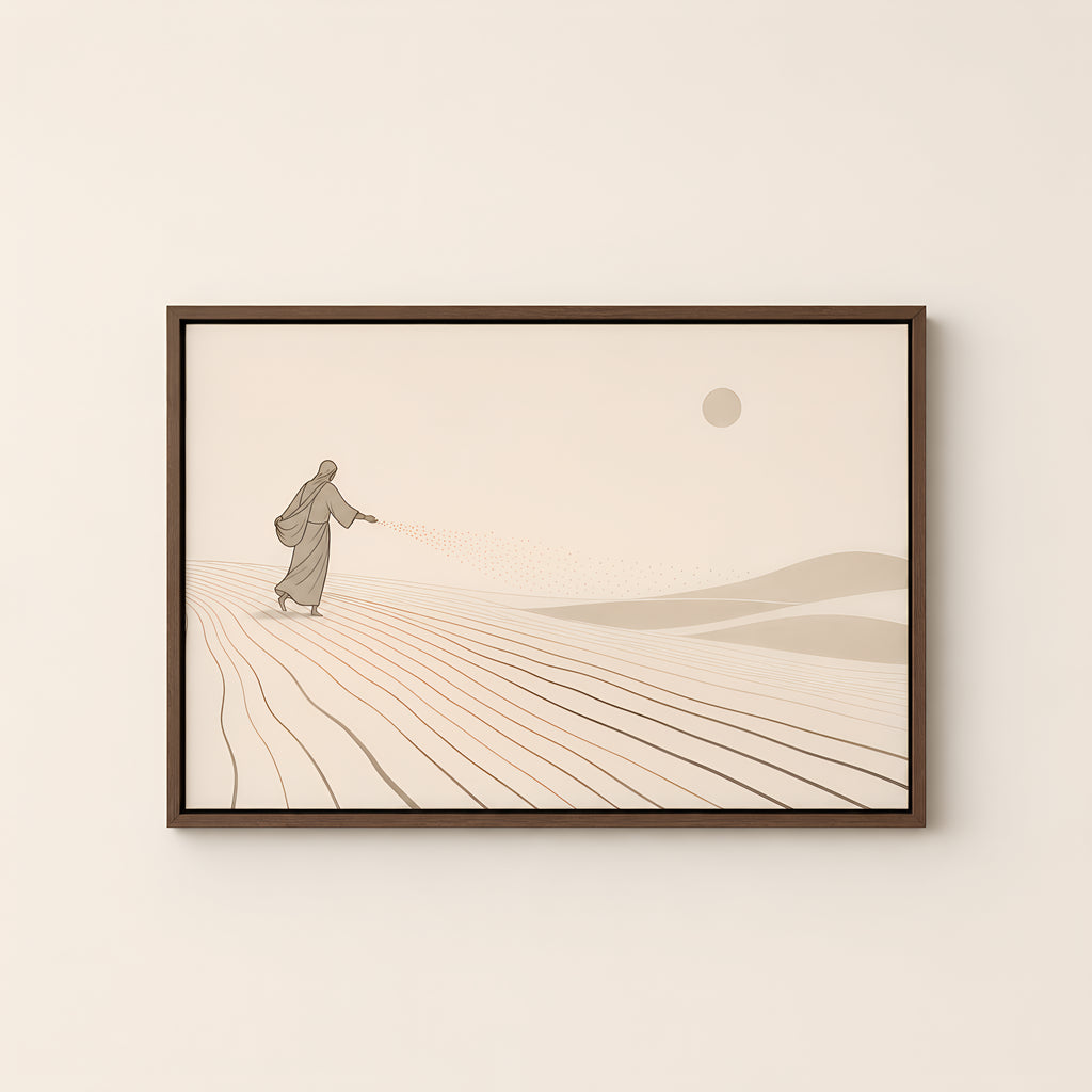 The Sower — Brown Wood floater frame catalog