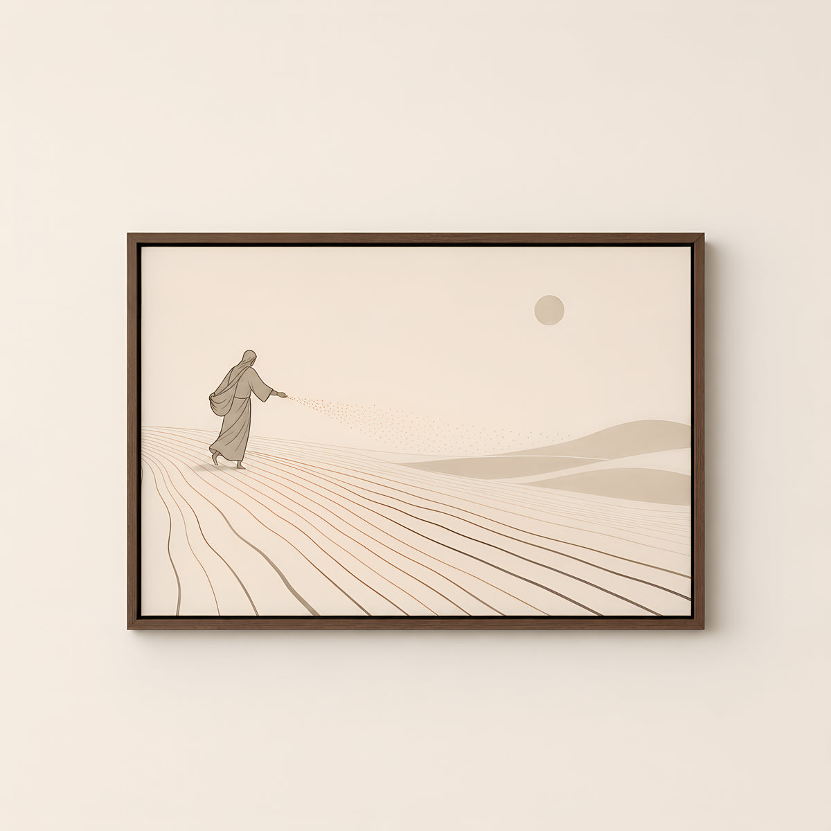 The Sower — Brown Wood floater frame catalog