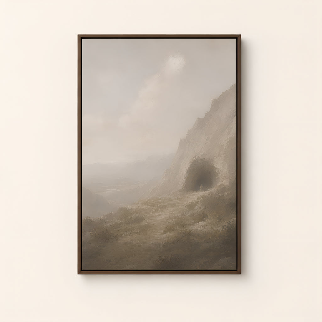 Still Small Voice — Brown Wood floater frame catalog