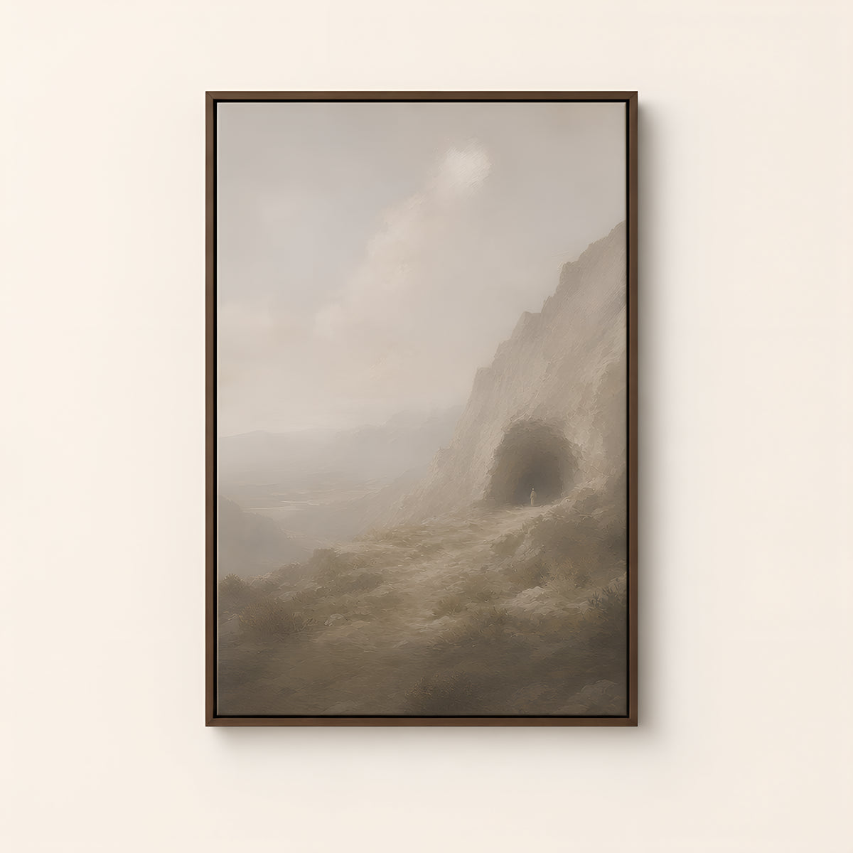 Still Small Voice — Brown Wood floater frame catalog