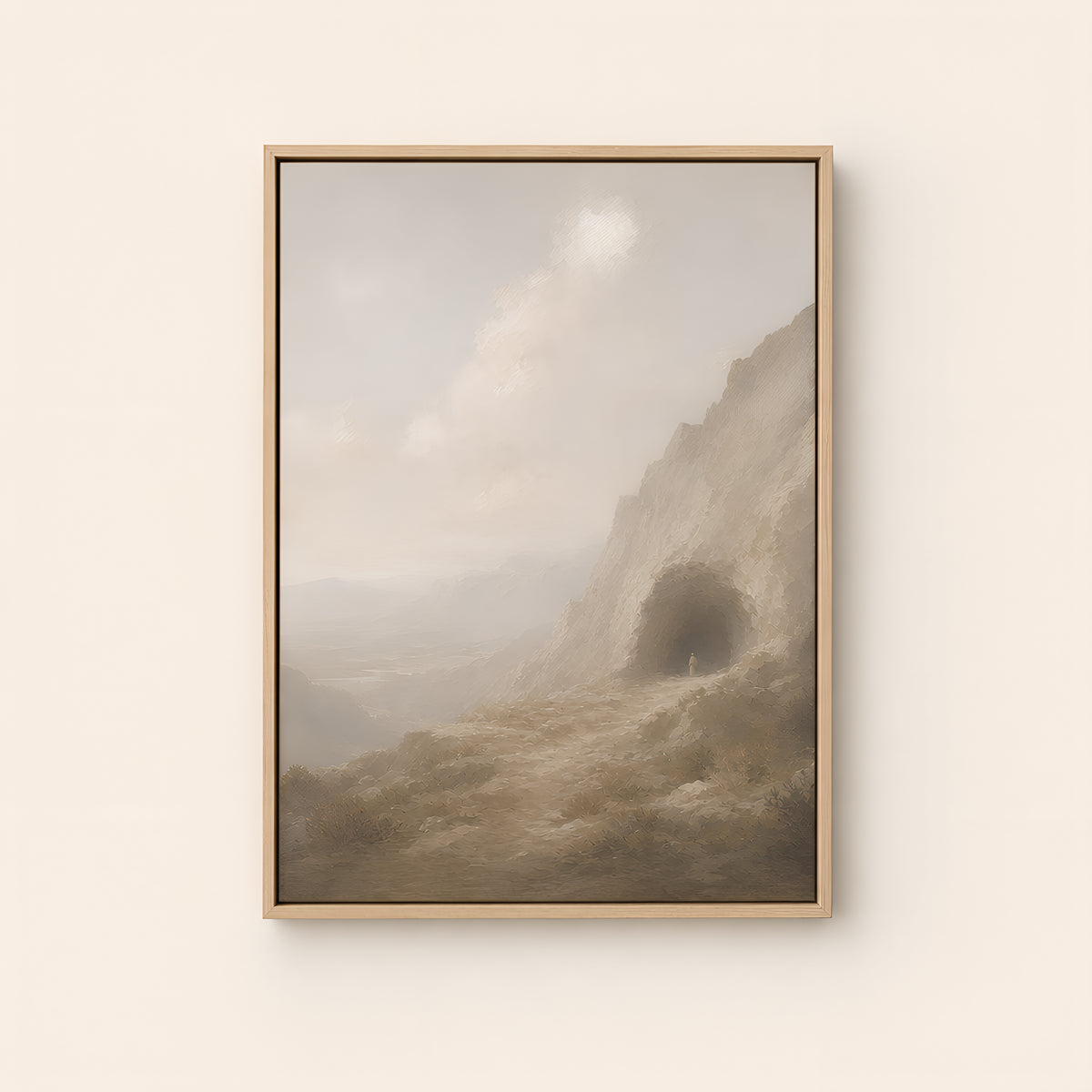Still Small Voice — Light Wood floater frame catalog