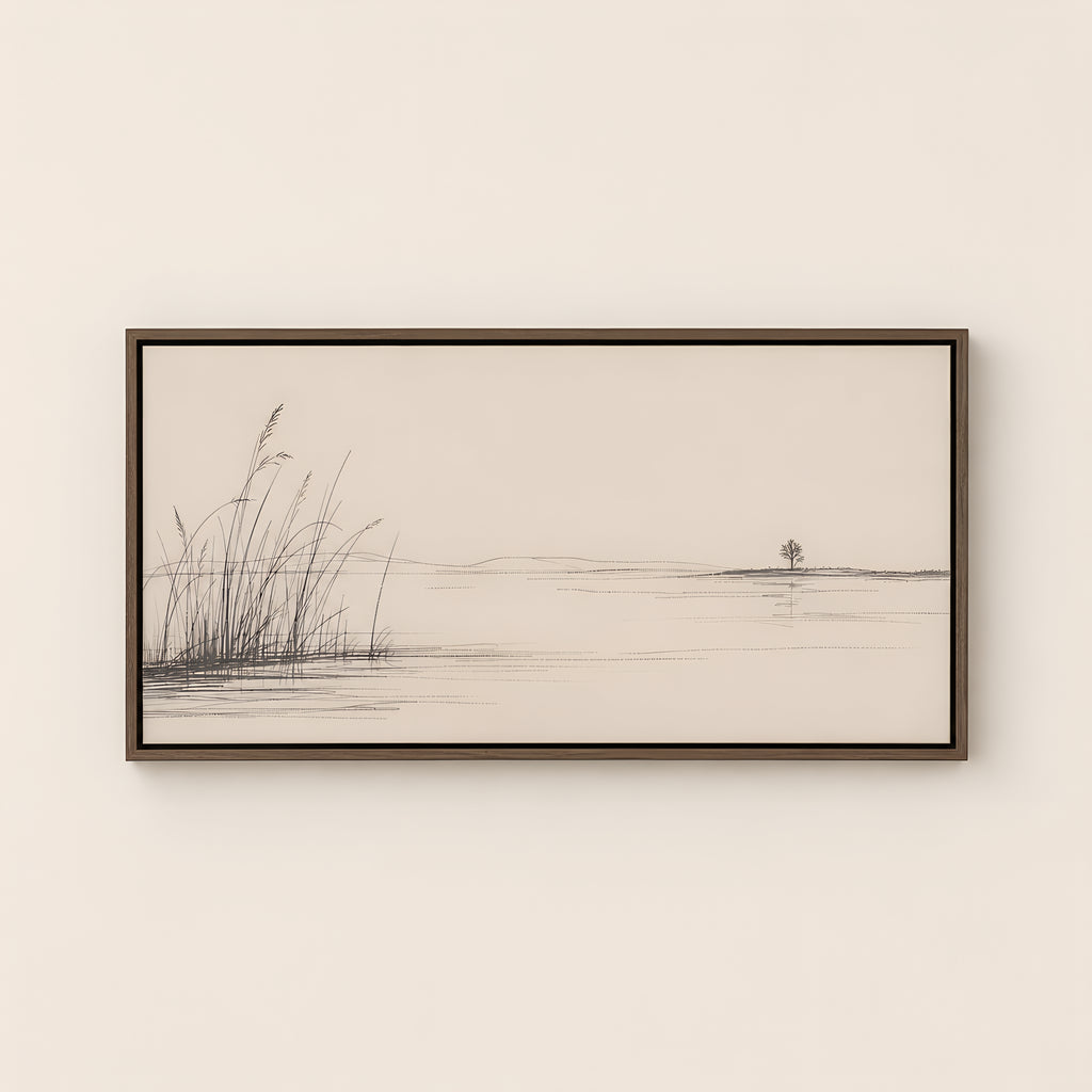 Still Waters — Brown Wood floater frame catalog