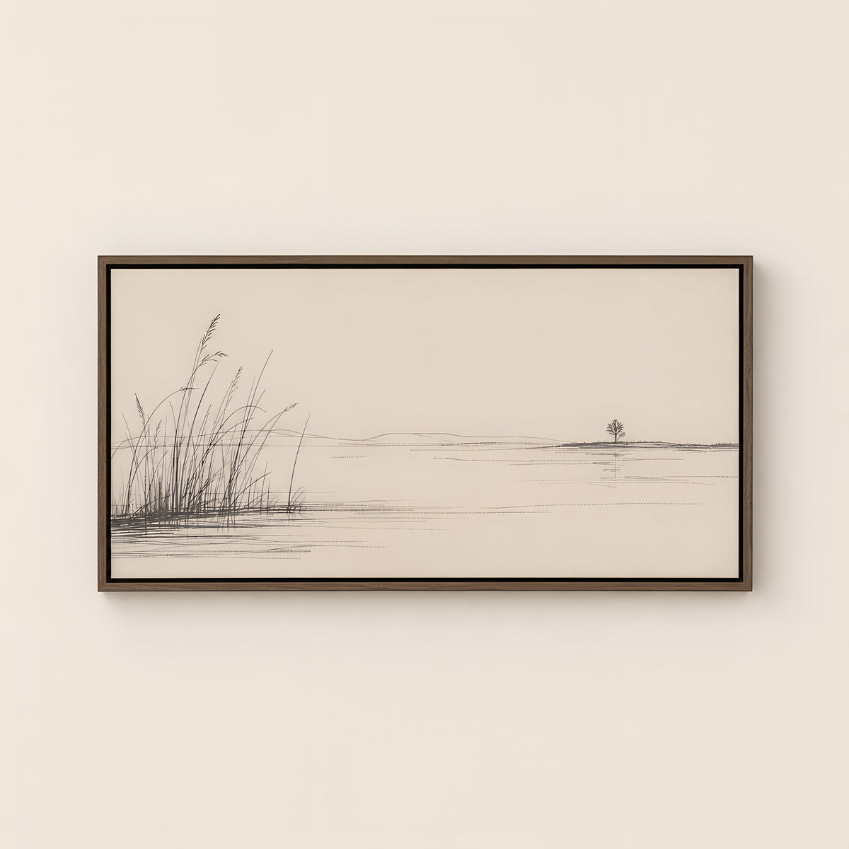 Still Waters — Brown Wood floater frame catalog